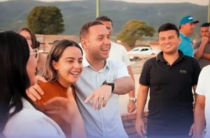 Prefeito Dr. Elton Martins acompanha andamento das obras do Espaço Multiuso Esportivo em Águas Belas.